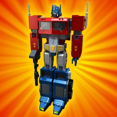 3D Model of Transforming Robot Toy - 3D Render 1